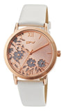 blue rose woman clock